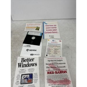 VTG Sierra Network Constant Companion DOS Computer Software 5.25" Floppy Manual